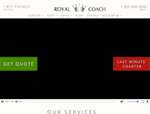 Tablet Screenshot of miamiroyalcoach.com